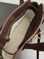 Miu Miu Aventure nappa leather bag in dark brown size 30x22x10 cm - 6