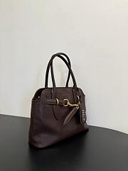 Miu Miu Aventure nappa leather bag in dark brown size 30x22x10 cm - 5
