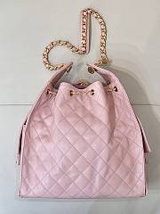  Chanel 25 Large Hobo Bag in light pink 40-29-14cm - 5
