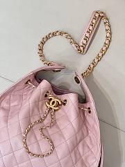  Chanel 25 Large Hobo Bag in light pink 40-29-14cm - 4