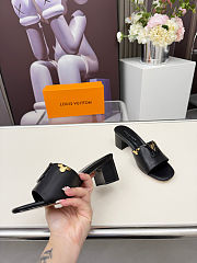  Louis Vuitton Mare Mule in black leather - 5