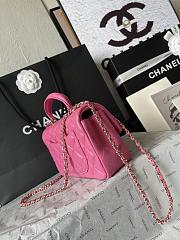 Chanel top handle in hot pink 20x14x7 cm - 5