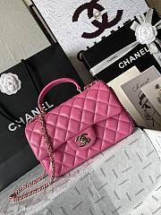 Chanel top handle in hot pink 20x14x7 cm - 4