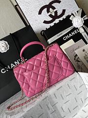 Chanel top handle in hot pink 20x14x7 cm - 3