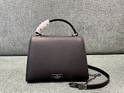 Garavani Vsling small top handle bag in dark brown 22x16x9cm - 3