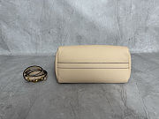 Miu Miu leather tote bag in powder beige color featuring gold-tone hardware 25.5x20x13 cm - 5