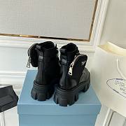 Prada Monolith Brushed Leather and Re-Nylon Boots with Pouch - 6