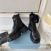 Prada Monolith Brushed Leather and Re-Nylon Boots with Pouch - 5
