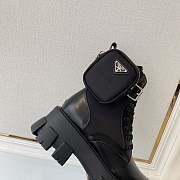 Prada Monolith Brushed Leather and Re-Nylon Boots with Pouch - 3