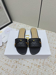 Black Dior Lady D-Lite Slides - 3
