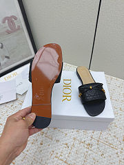 Black Dior Lady D-Lite Slides - 4