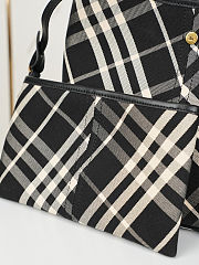 Burberry Canvas Check Large Shoulder Bag Black Calico 27.5 x 16 x 29 cm - 2
