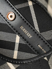 Burberry Canvas Check Large Shoulder Bag Black Calico 27.5 x 16 x 29 cm - 3