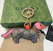 Gucci Dog-shaped bag pink charm  - 6