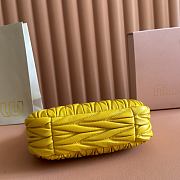 Miu Miu Wander Bag Matelasse Nappa Yellow 23x13x7cm - 3