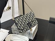  Dior Medium Saddle Pouch With Chain Crossbody Bag 22*14*4cm - 1