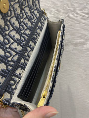  Dior Medium Saddle Pouch With Chain Crossbody Bag 22*14*4cm - 6