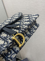  Dior Medium Saddle Pouch With Chain Crossbody Bag 22*14*4cm - 3