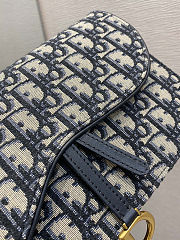  Dior Medium Saddle Pouch With Chain Crossbody Bag 22*14*4cm - 2