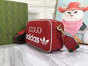 Gucci x adidas Small Shoulder Red Bag 24.5x16.5x9.5cm - 3