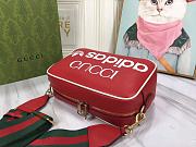 Gucci x adidas Small Shoulder Red Bag 24.5x16.5x9.5cm - 2