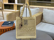 Chloe Summer Banana logsdetail Raffia Tote Yellow Bag 33*37*2cm - 1
