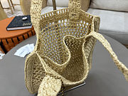 Chloe Summer Banana logsdetail Raffia Tote Yellow Bag 33*37*2cm - 5