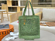 Chloe Summer Banana logsdetail Raffia Tote Green Bag 33*37*2cm  - 1