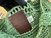 Chloe Summer Banana logsdetail Raffia Tote Green Bag 33*37*2cm  - 4