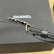 Chanel Quilted Black Leather Belt  - 6