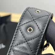 Chanel Quilted Black Leather Belt  - 4