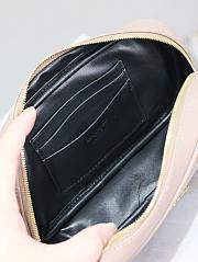 YSL Lou Camera Bag In Quilted Leather Nude Pink 18x10x5 cm - 3