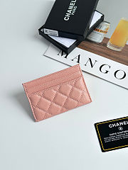 Chanel Caviar Quilted Card Holder Pink 11×7.5×1cm - 2