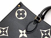 Louis Vuitton OnTheGo MM in black and beige 34x26x13cm - 3