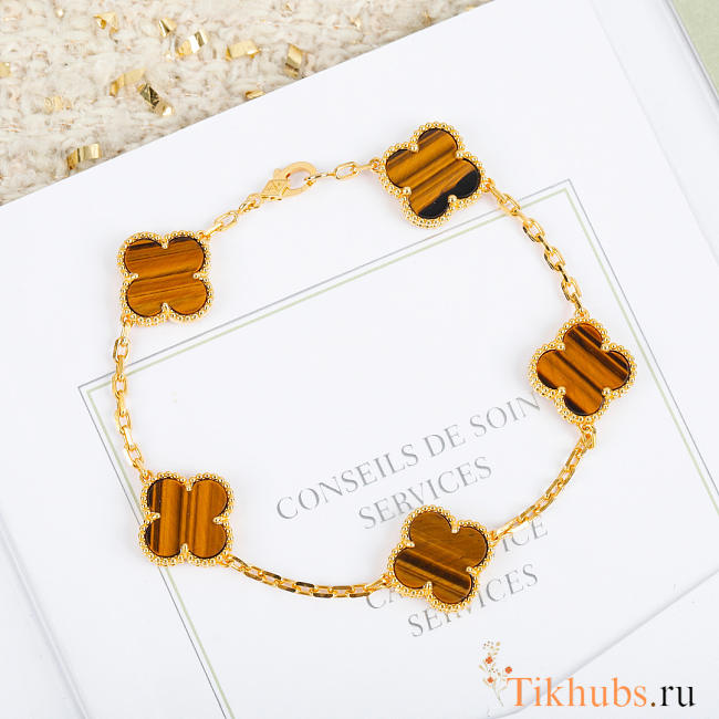  Van Cleef & Arpels Vintage Alhambra 5 Motifs Bracelet - 1