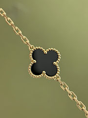 Van Cleef & Arpels Vintage Alhambra 5 black Motifs Bracelet - 2