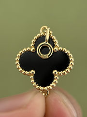 Van Cleef & Arpels Vintage Alhambra 5 black Motifs Bracelet - 4
