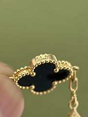 Van Cleef & Arpels Vintage Alhambra 5 black Motifs Bracelet - 5