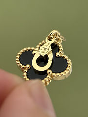 Van Cleef & Arpels Vintage Alhambra 5 black Motifs Bracelet - 6