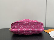 Louis Vuitton Pochette Valley Monogram Denim Pink Fuchsia Bag 15x7x21cm - 5