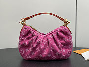 Louis Vuitton Pochette Valley Monogram Denim Pink Fuchsia Bag 15x7x21cm - 4