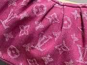Louis Vuitton Pochette Valley Monogram Denim Pink Fuchsia Bag 15x7x21cm - 2