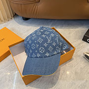 Louis Vuitton Monogram Jacquard Denim Cap.  - 6