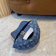 Louis Vuitton Monogram Jacquard Denim Cap.  - 5
