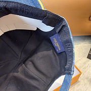 Louis Vuitton Monogram Jacquard Denim Cap.  - 4