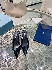Prada Brushed Leather Slingback Pumps 3cm - 1