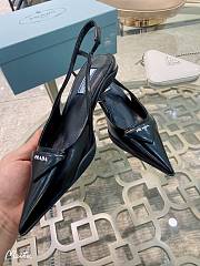 Prada Brushed Leather Slingback Pumps 3cm - 5