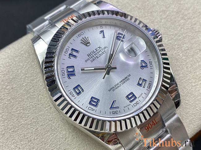 Rolex Datejust II Silver Diamond Dial Watch 41MM - 1