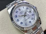 Rolex Datejust II Silver Diamond Dial Watch 41MM - 1