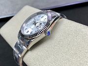 Rolex Datejust II Silver Diamond Dial Watch 41MM - 4